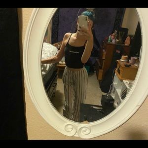 black and white influencer tank